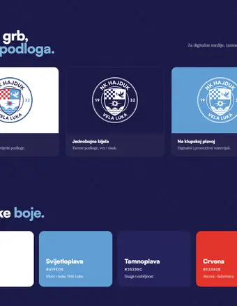 NK Hajduk Vela Luka predstavio prijedlog novog vizualnog identiteta